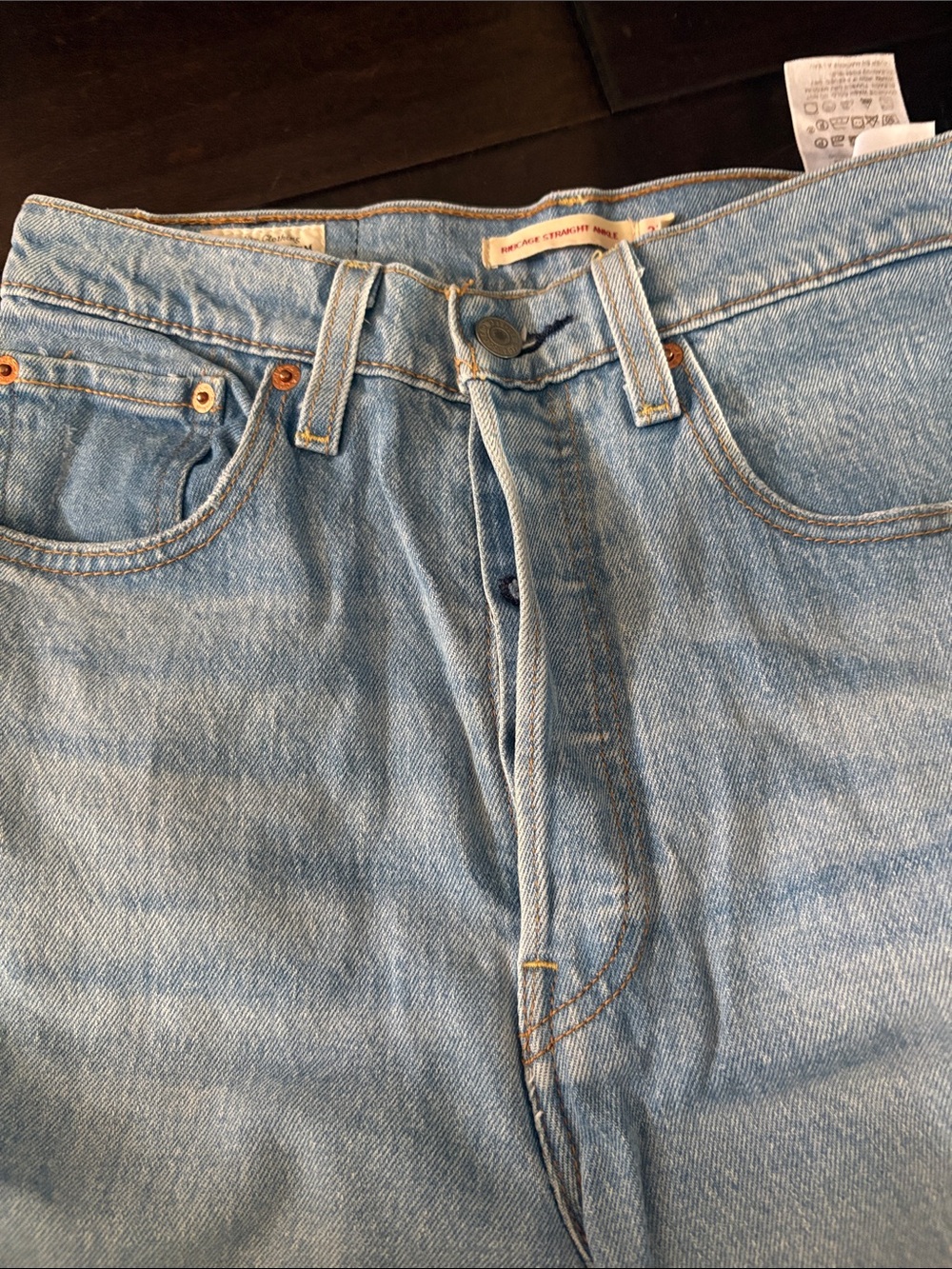 Levis Women’s Light Blue Denim Jeans - Classic Straight Fit